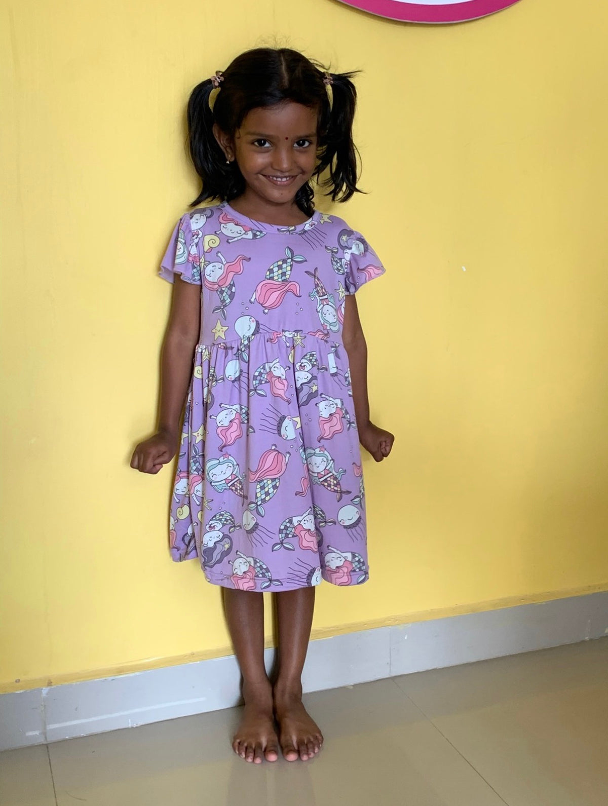 Rib Frock for Girls (Minimum purchase 2 pcs)