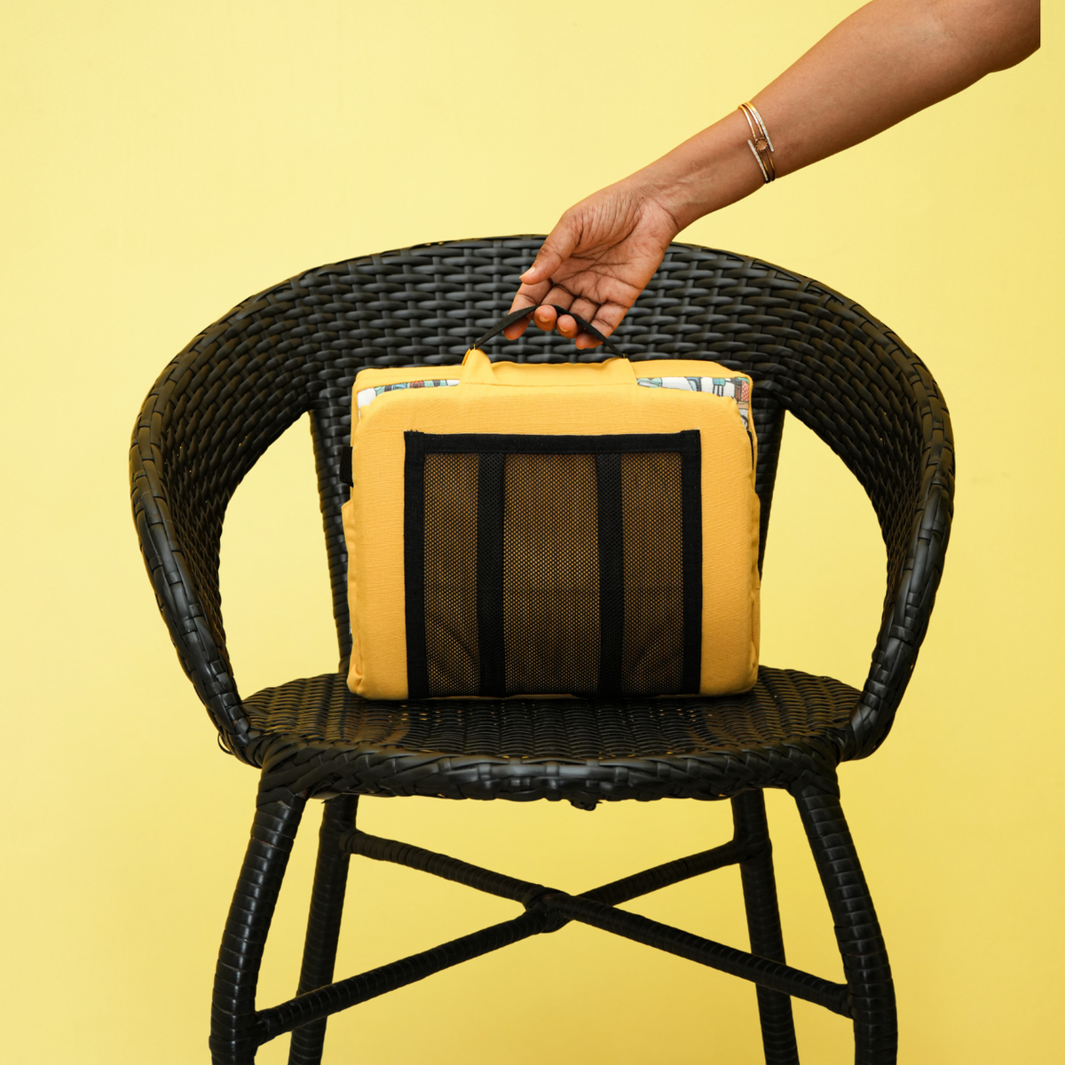 Portable Safety Booster Chair - Mustard Yellow