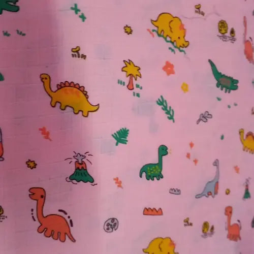 Dino Land Muslin Safety Zip Thottil