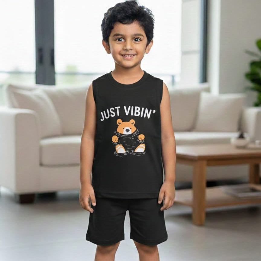 Cool Sleeveless Cotton Set