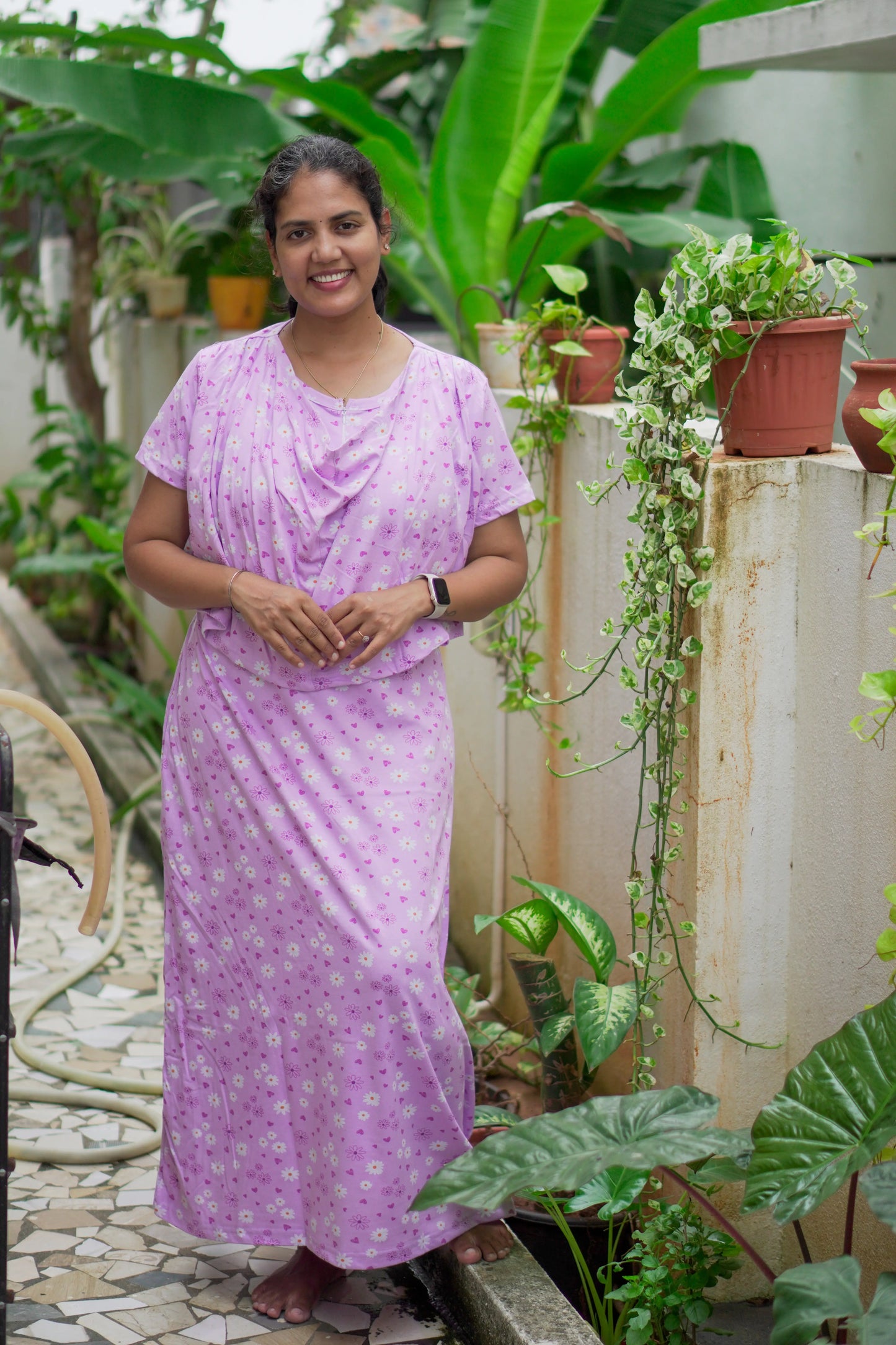 Daisy Daydream Dupatta Feeding Nighty
