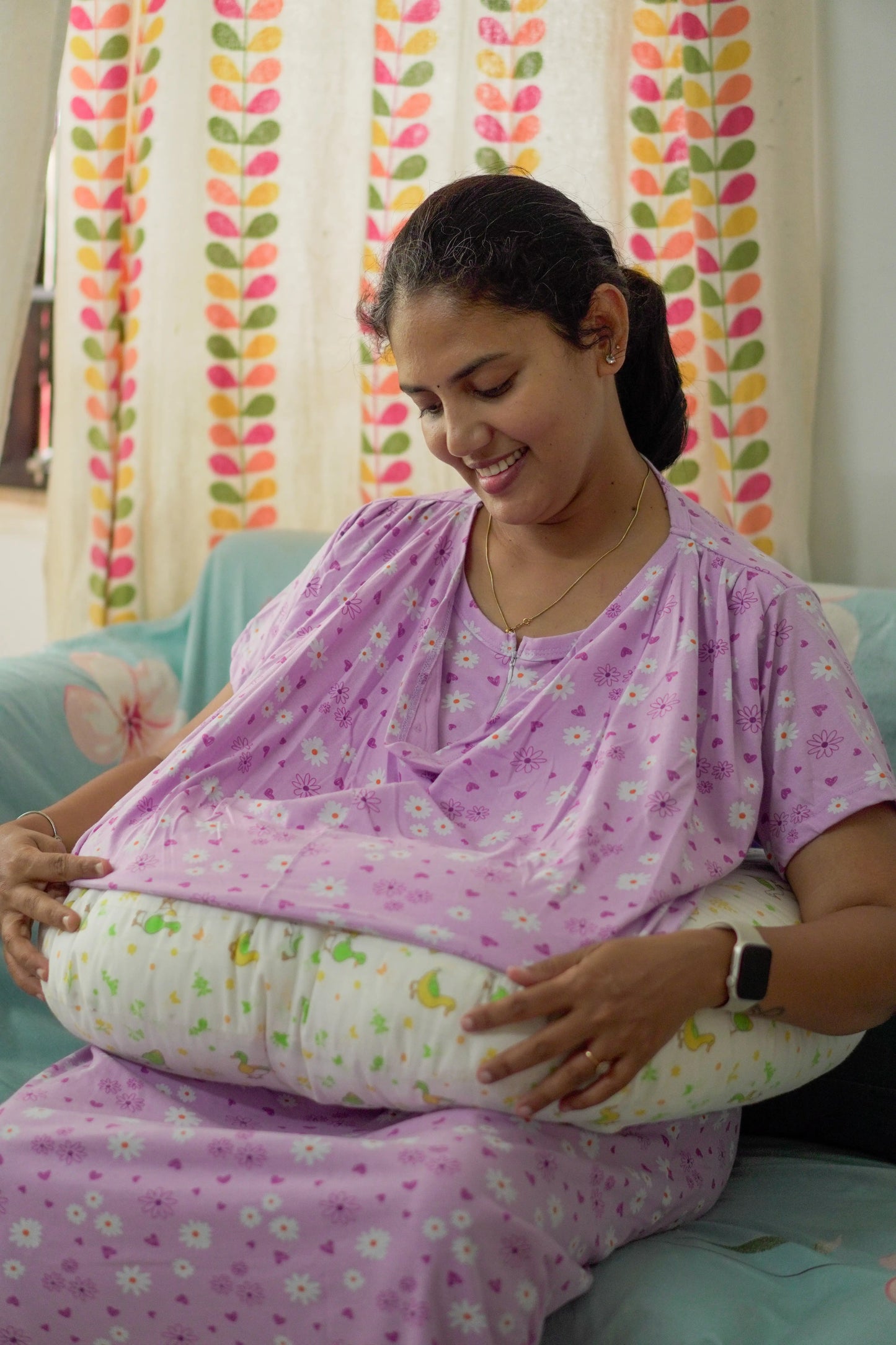 Daisy Daydream Dupatta Feeding Nighty