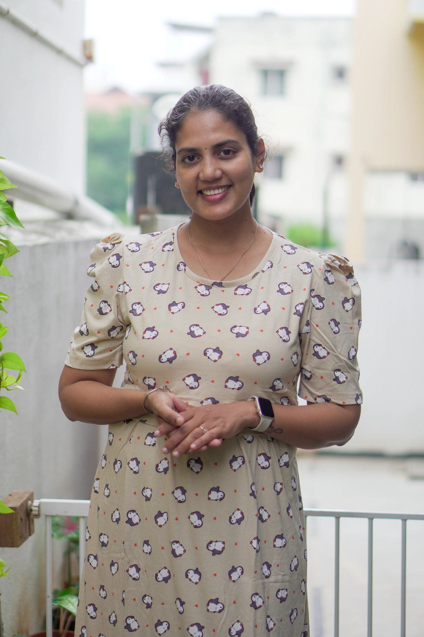 Penguin Love Feeding Nighty