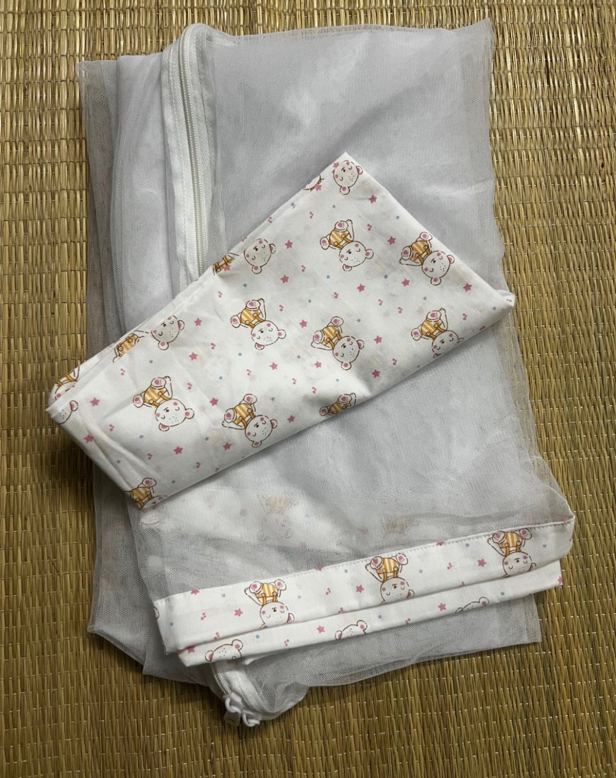 Traditional Thottil with matching mosquito net