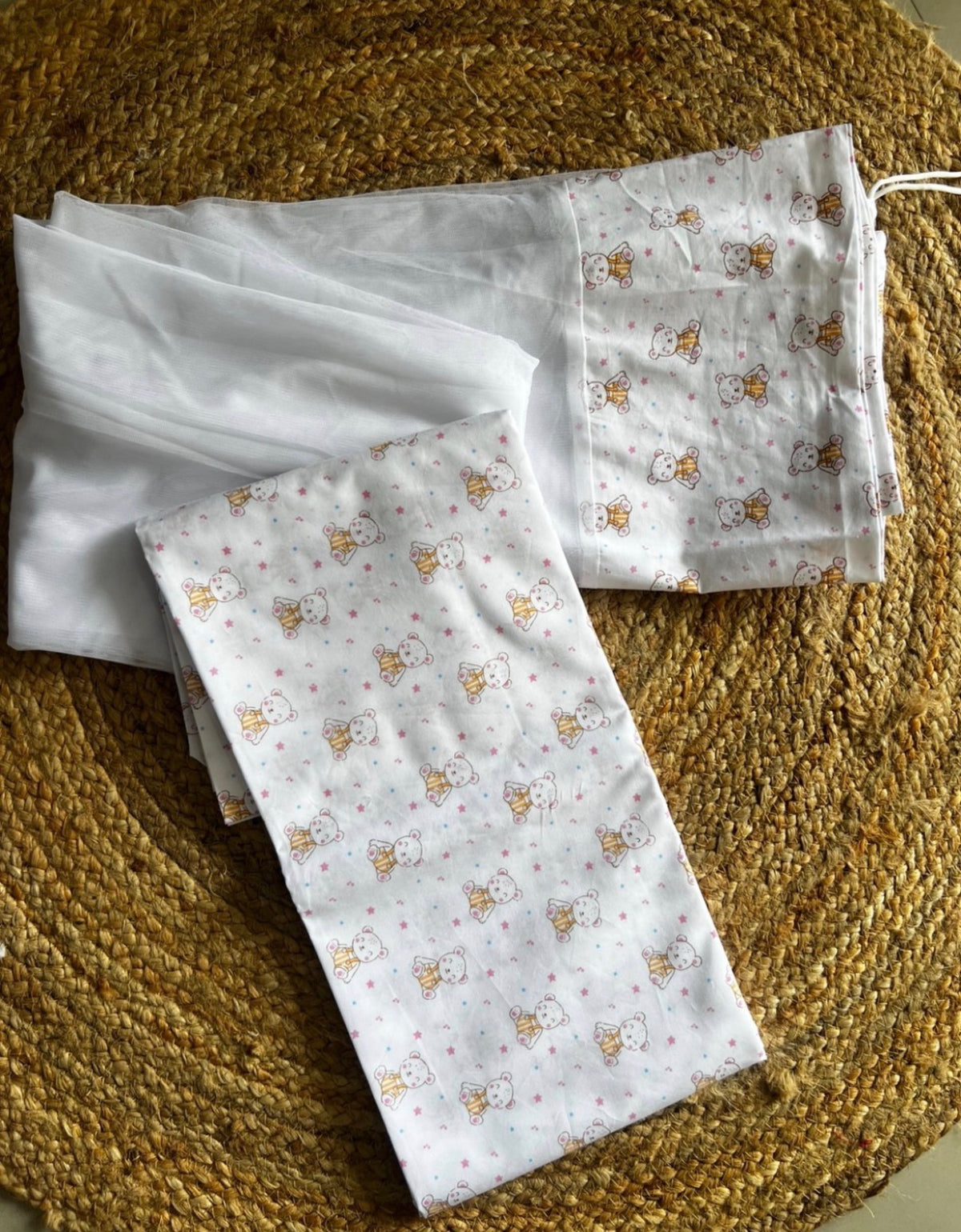 Traditional Thottil with matching mosquito net