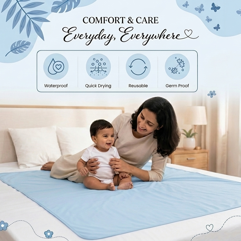 Soft large bed protector for baby