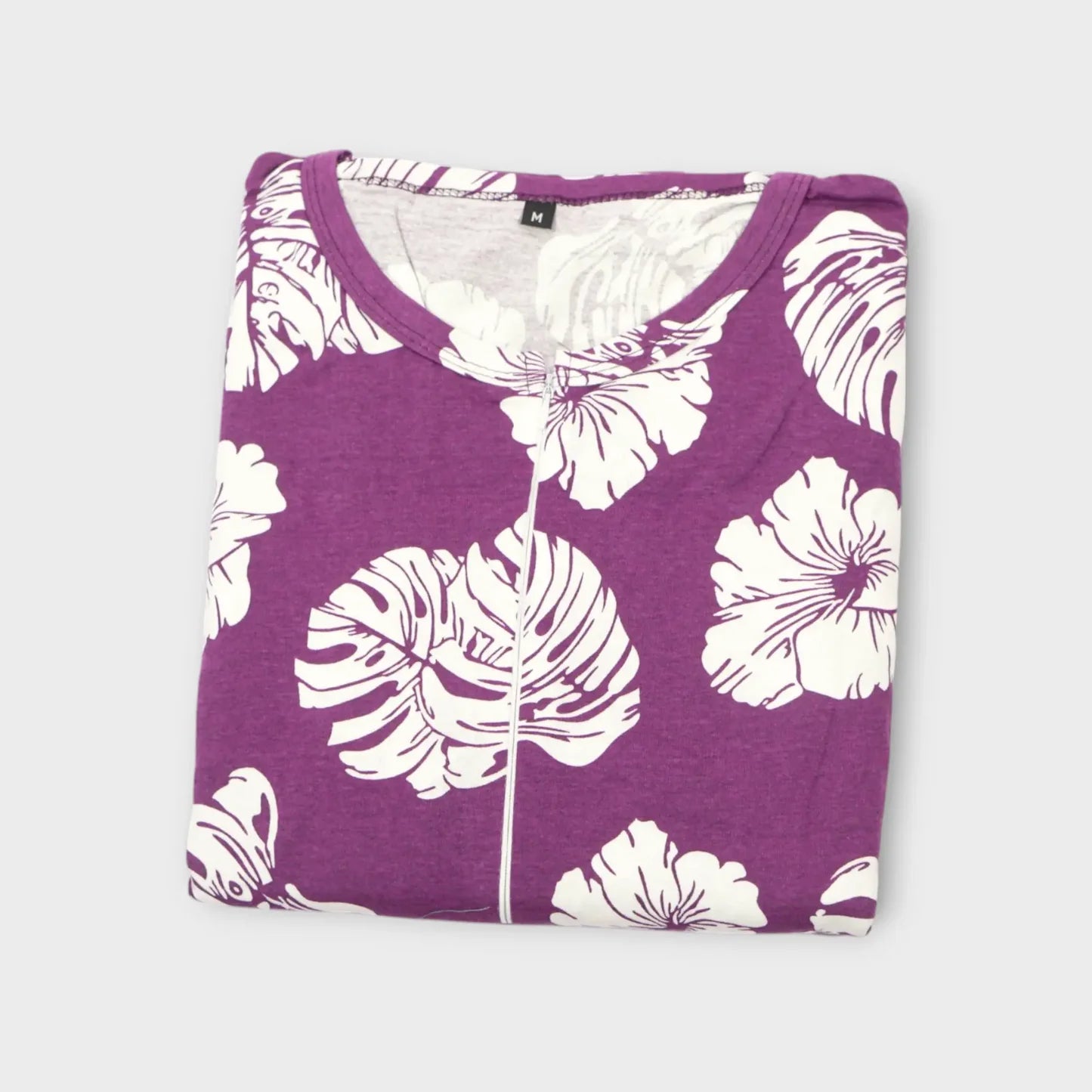 Lavender Leaf Dupatta Feeding Nighty