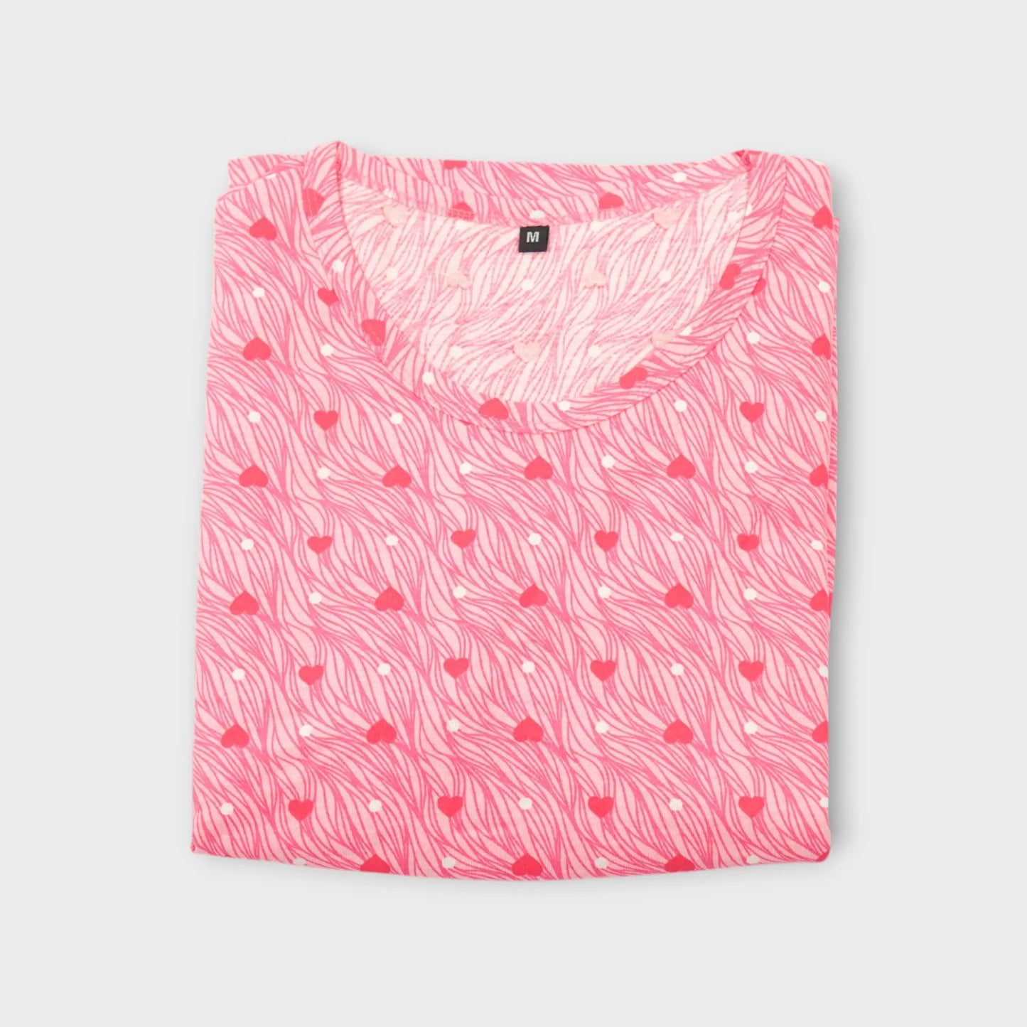 Pink Petal Feeding calf length Nighty