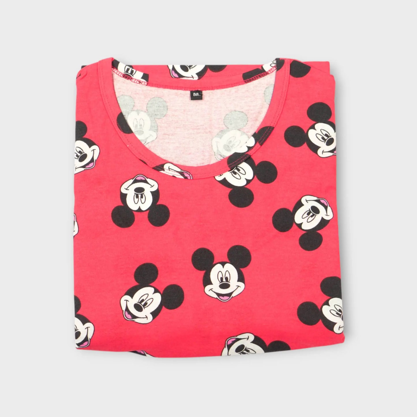 Mickey Print Feeding calf length Nighty