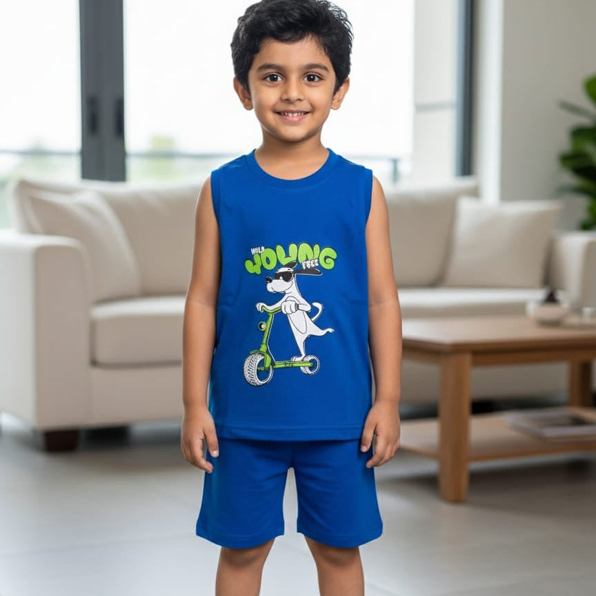 Cool Sleeveless Cotton Set