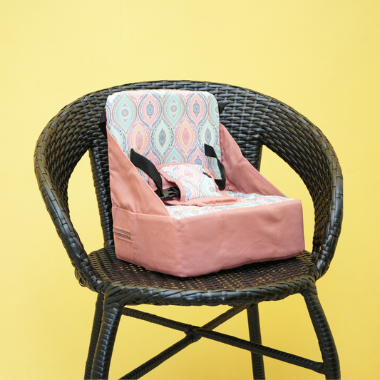 Portable Safety Booster Chair - Dusty Rose (Salmon Pink)