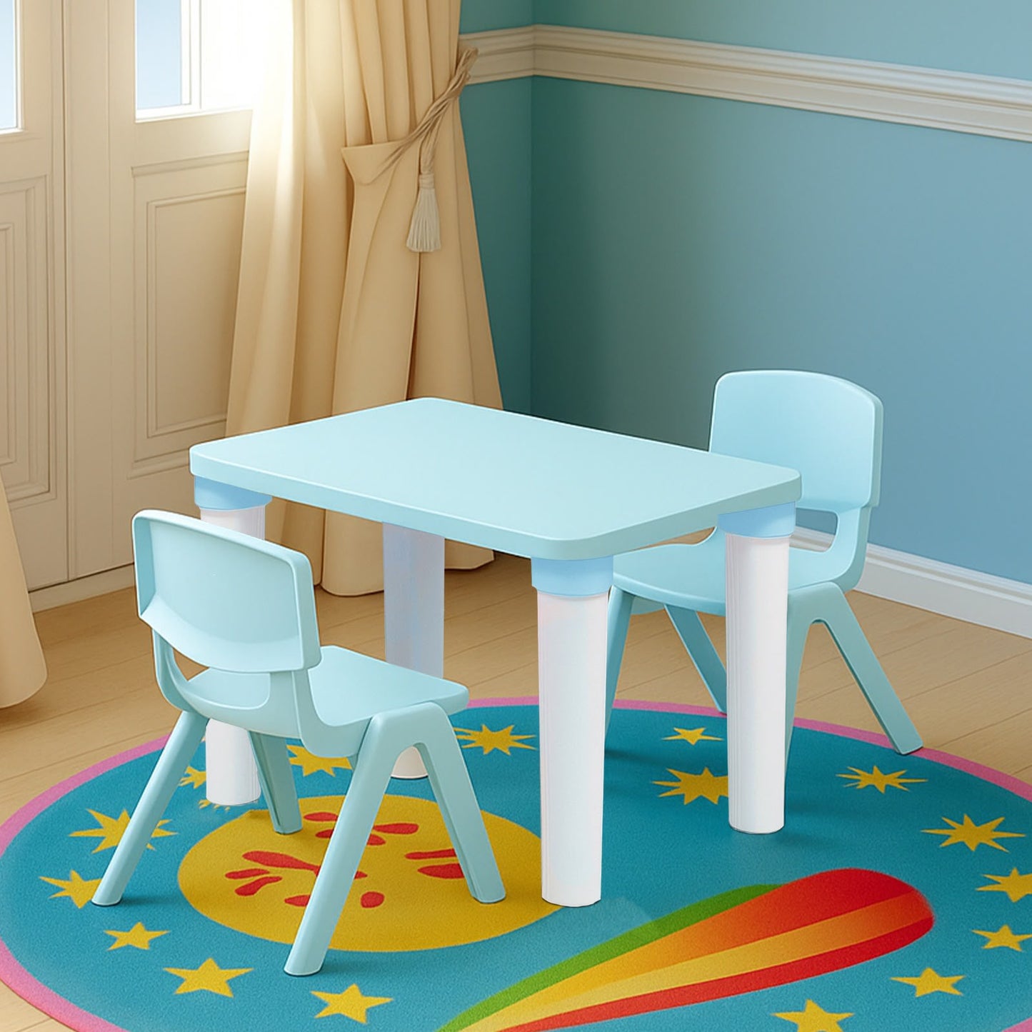 Kids Table & Chair Set | Strong & Durable Plastic Study Table