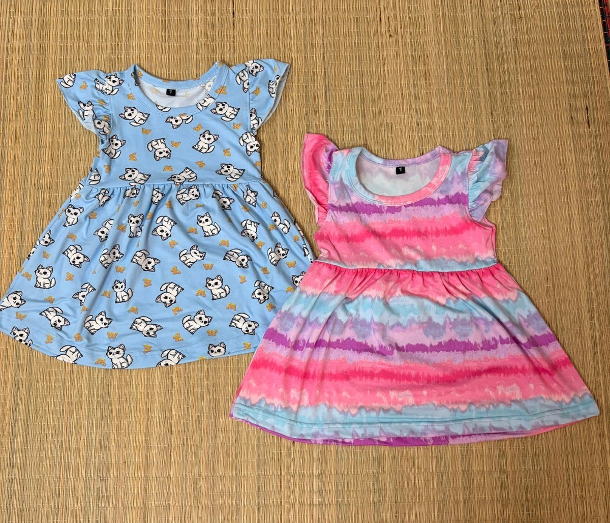 Rib Frock for Girls (Minimum purchase 2 pcs)
