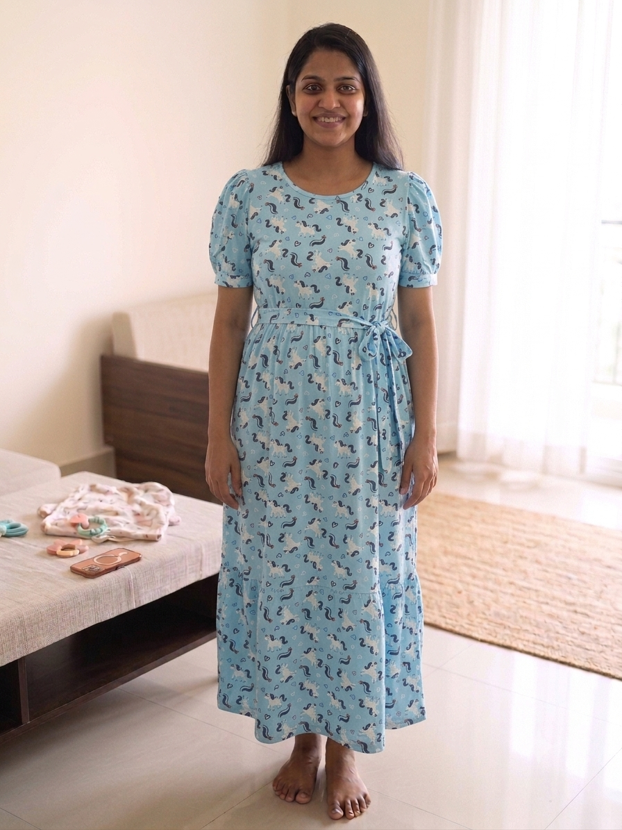 Feeding full length nighty