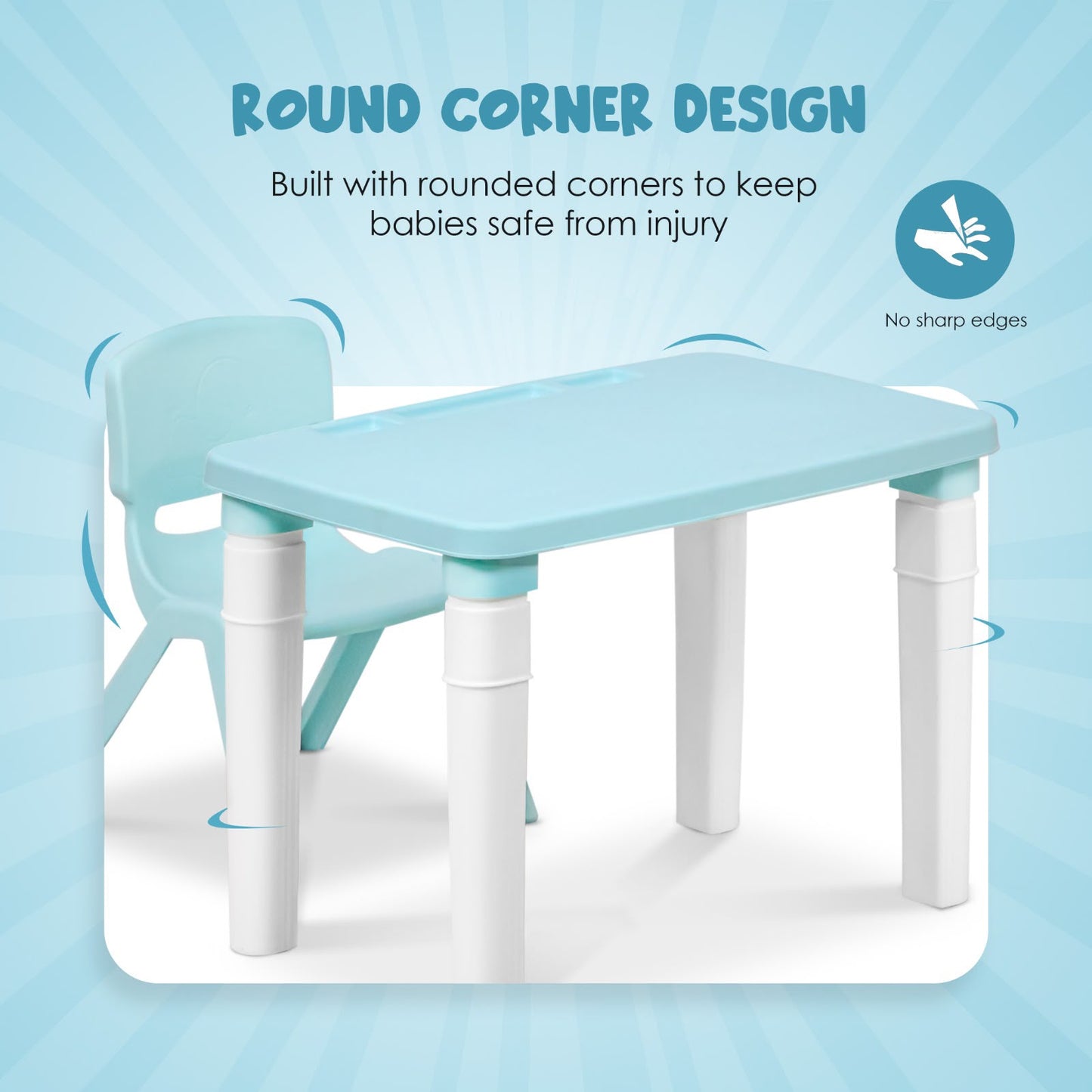 Kids Table & Chair – Strong & Durable Plastic