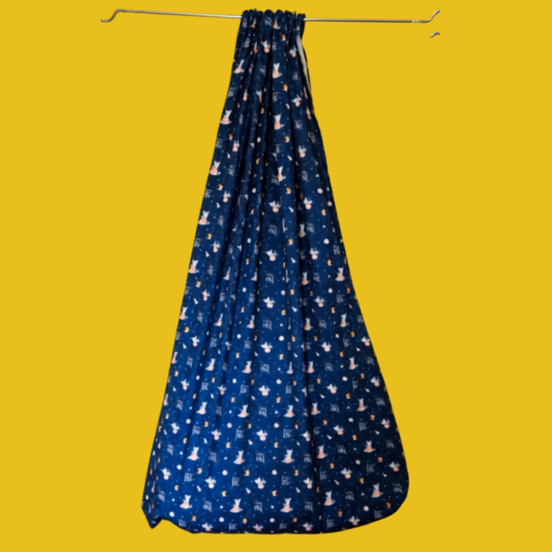 Safety Zip Thottil Poplin Cotton (Dream Big Little One – Space Theme)