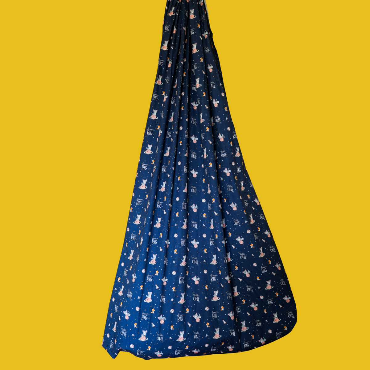 Safety Zip Thottil Poplin Cotton (Dream Big Little One – Space Theme)