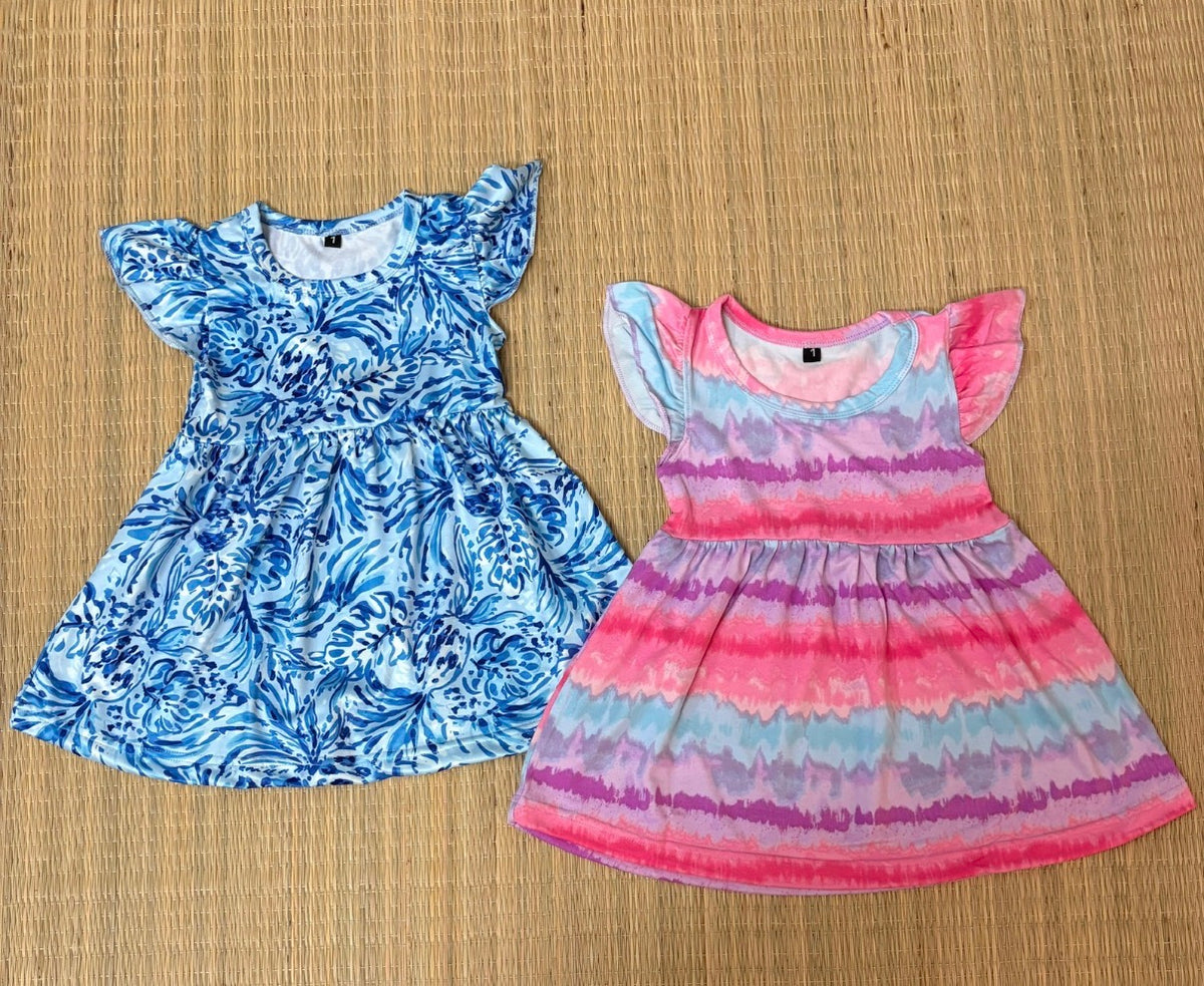 Rib Frock for Girls (Minimum purchase 2 pcs)