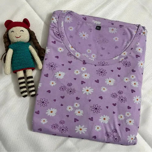 Lavender Daisy Feeding Nighty