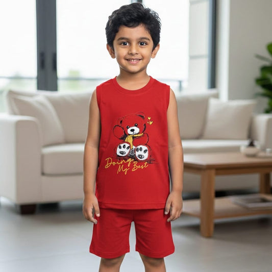 Cool Sleeveless Cotton Set