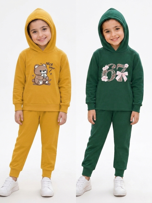 Unisex Hoodie Combo pack of 2 ( yellow and green)