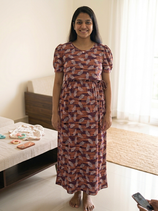Feeding full length nighty