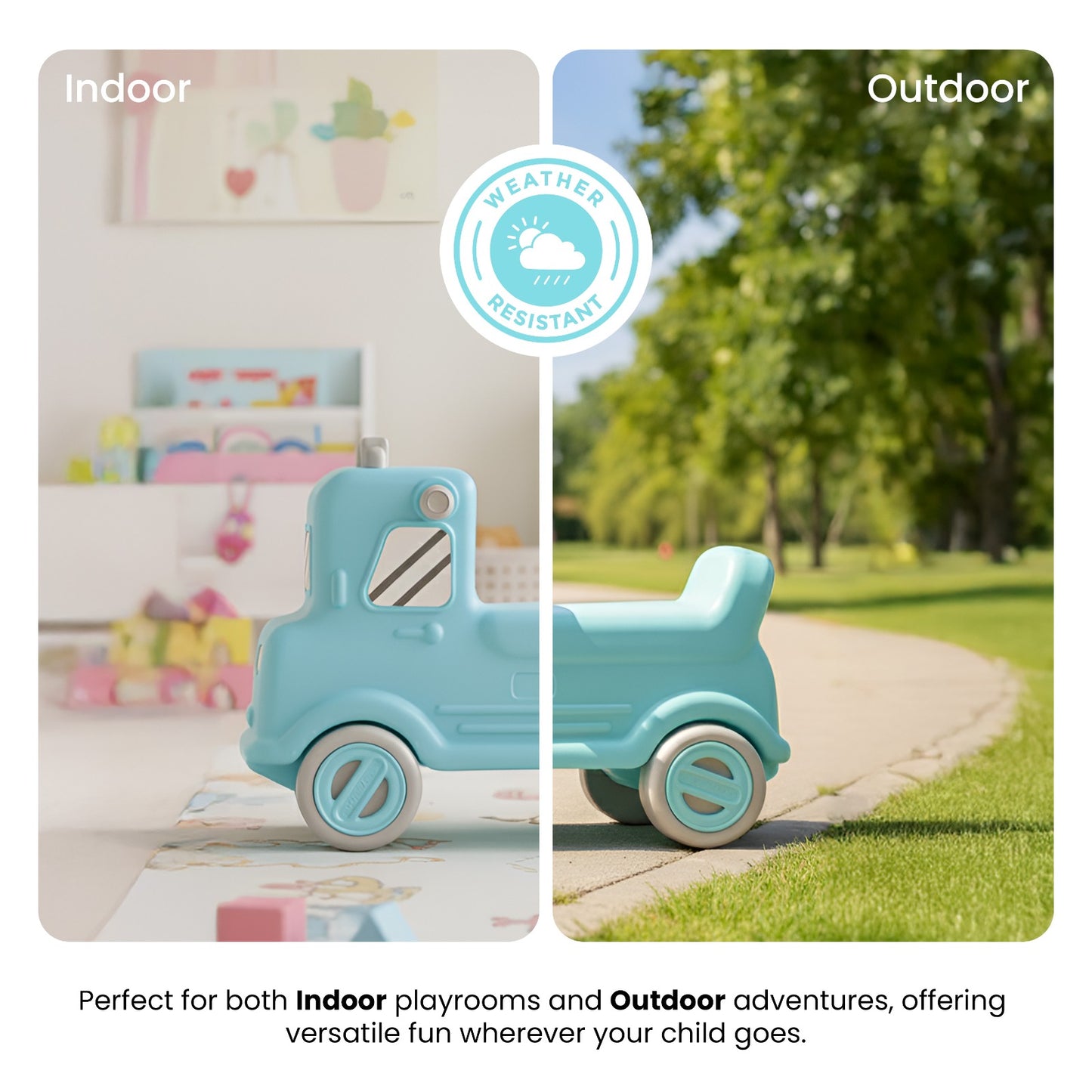 3-in-1 Rock & Roll Ride-On Push Car for Kids