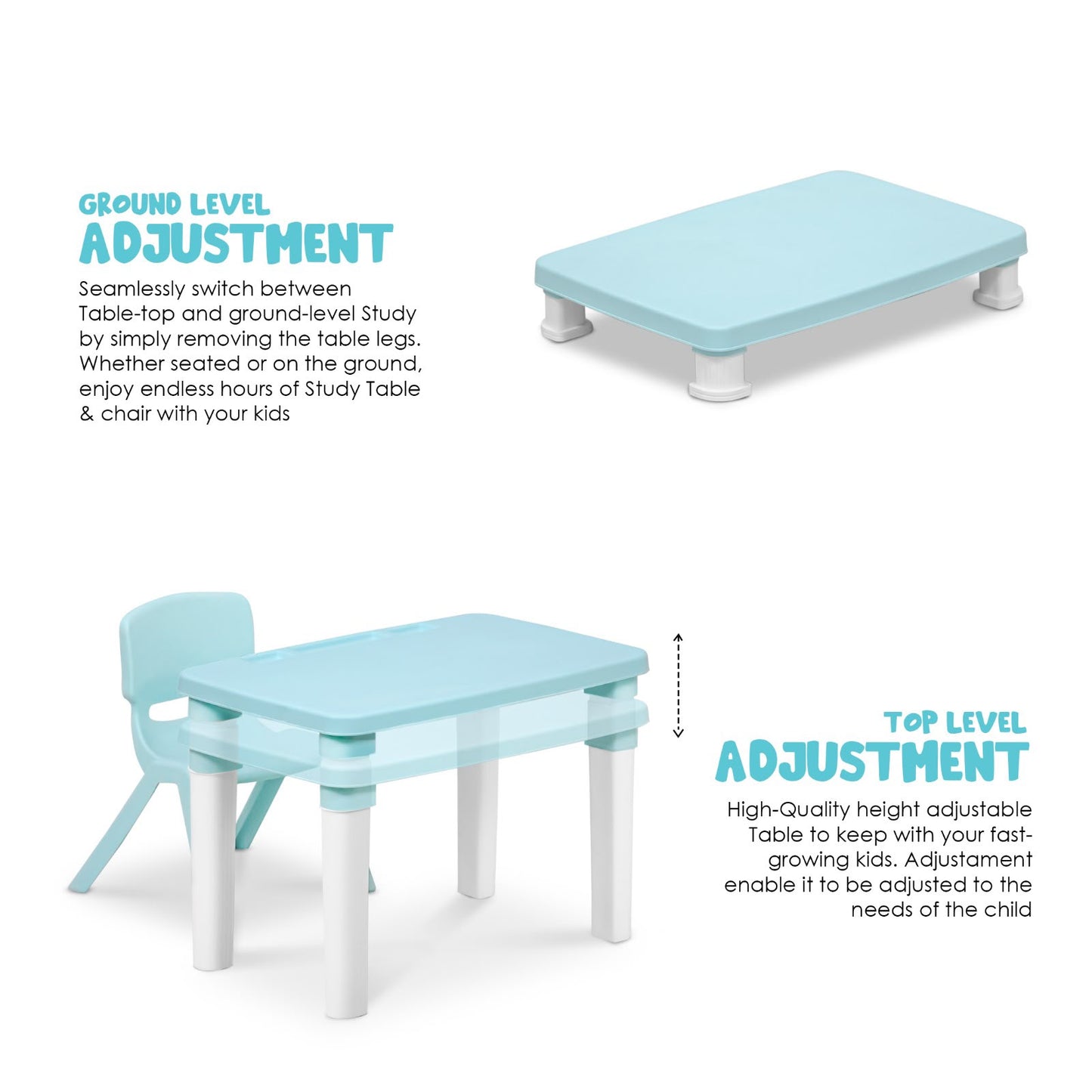 Kids Table & Chair – Strong & Durable Plastic