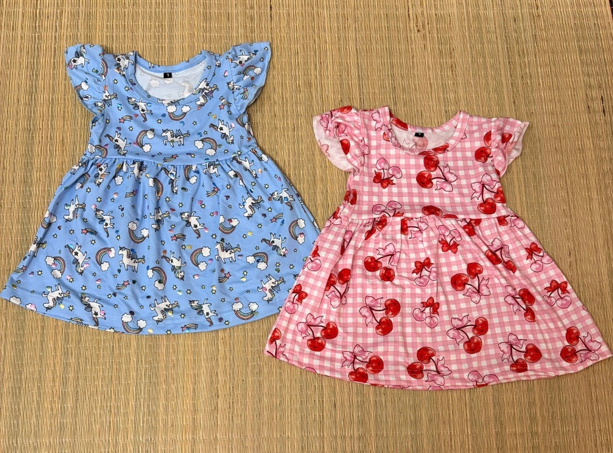 Rib Frock for Girls (Minimum purchase 2 pcs)