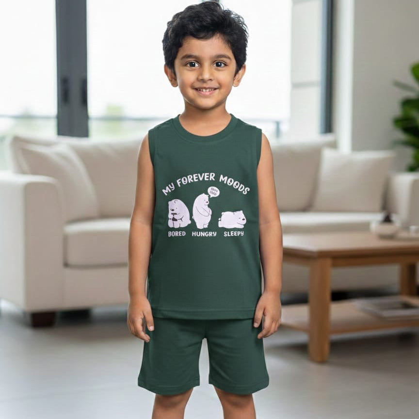 Cool Sleeveless Cotton Set