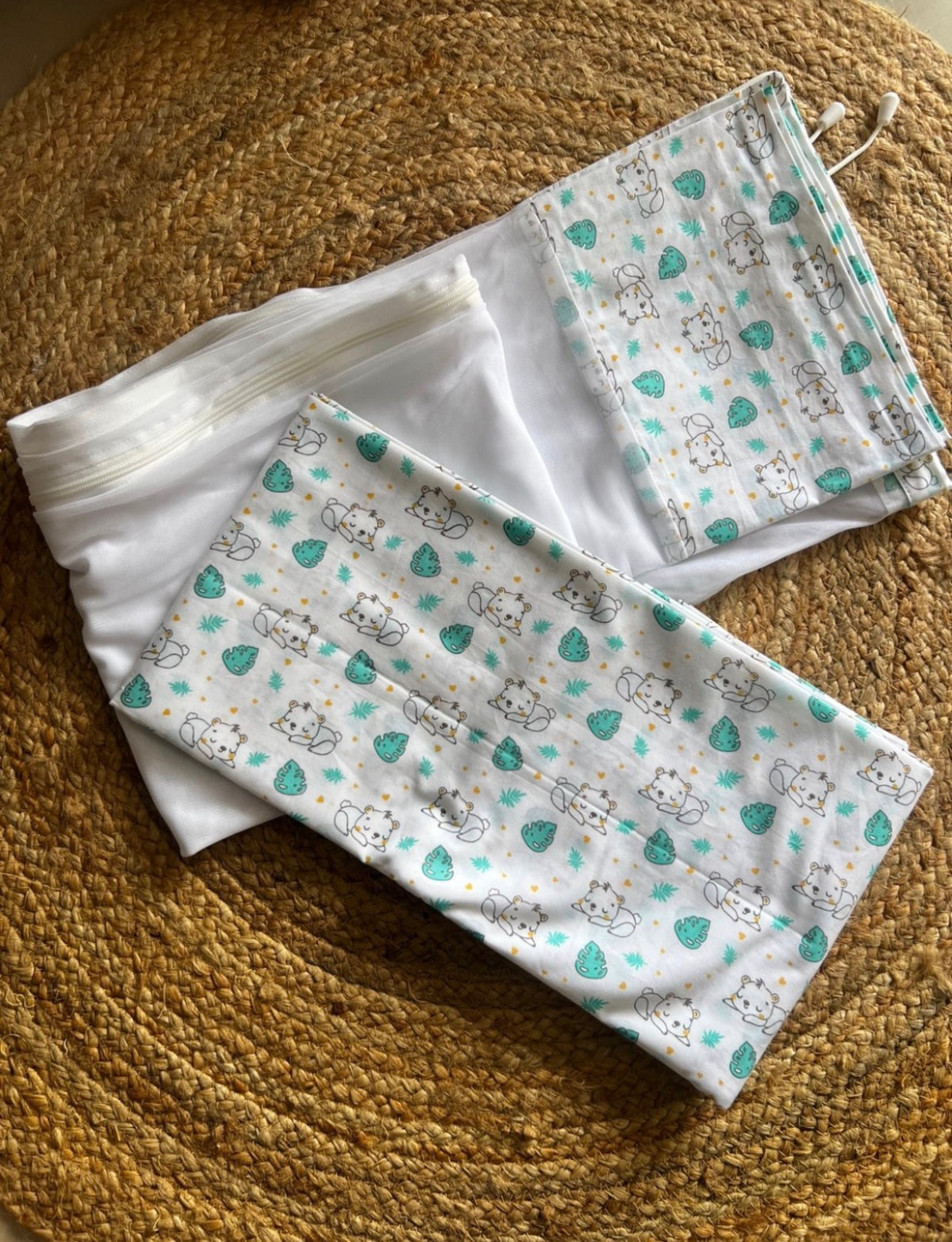 Traditional Thottil with matching mosquito net