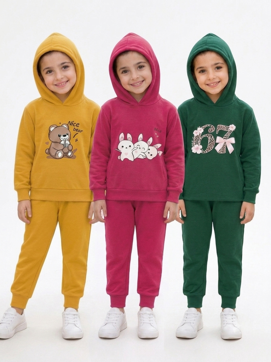 Unisex Hoodie Combo pack of 3 ( yellow, pink and green)
