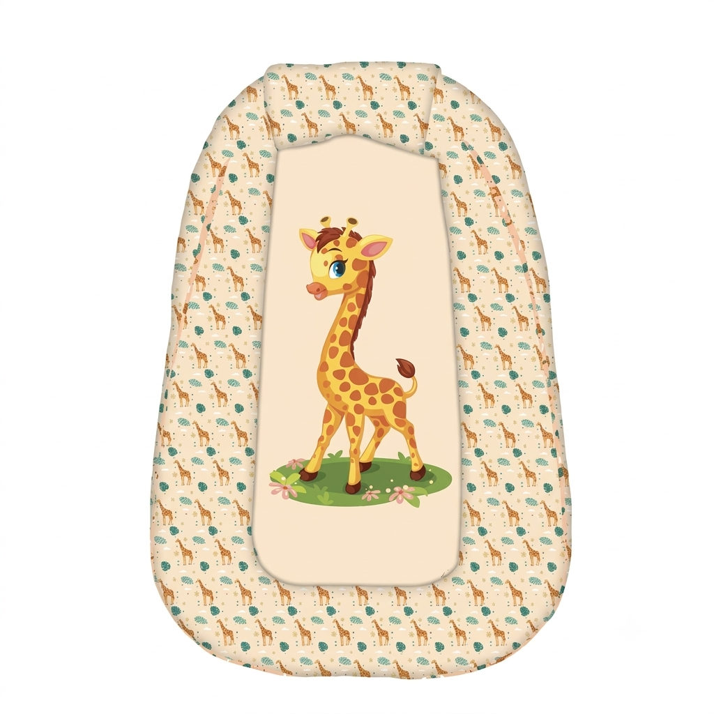 Orange Baby Nest Bed – Cozy & Comfortable