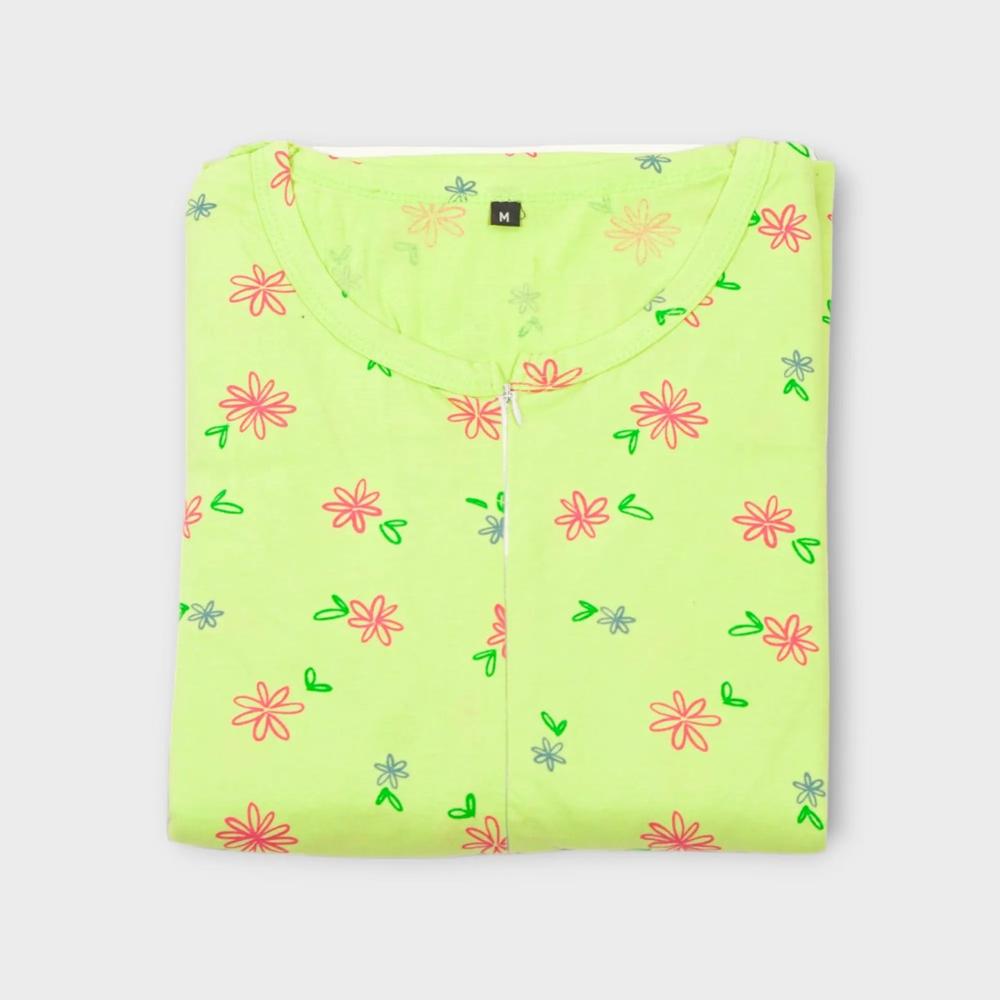 Lime Blossom Dupatta Feeding Nighty