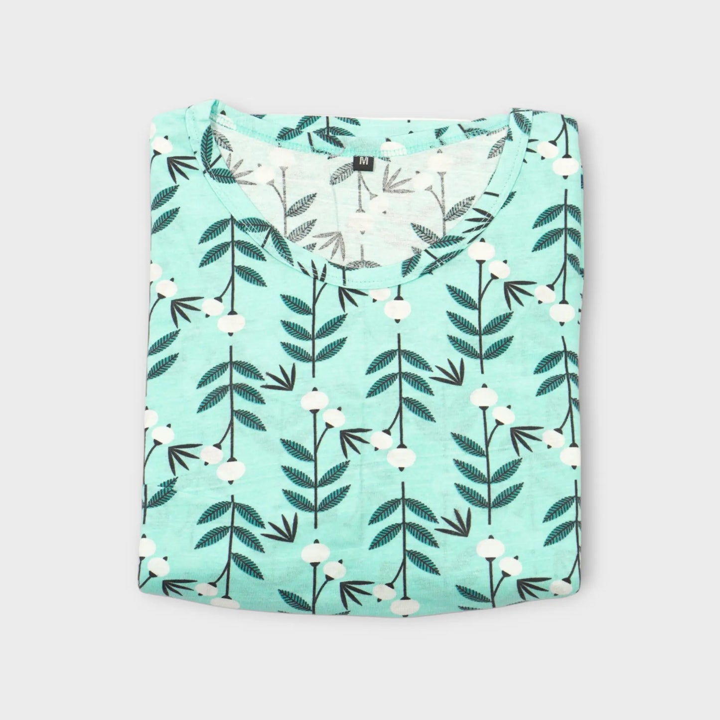 Aqua Blossom Feeding calf length Nighty