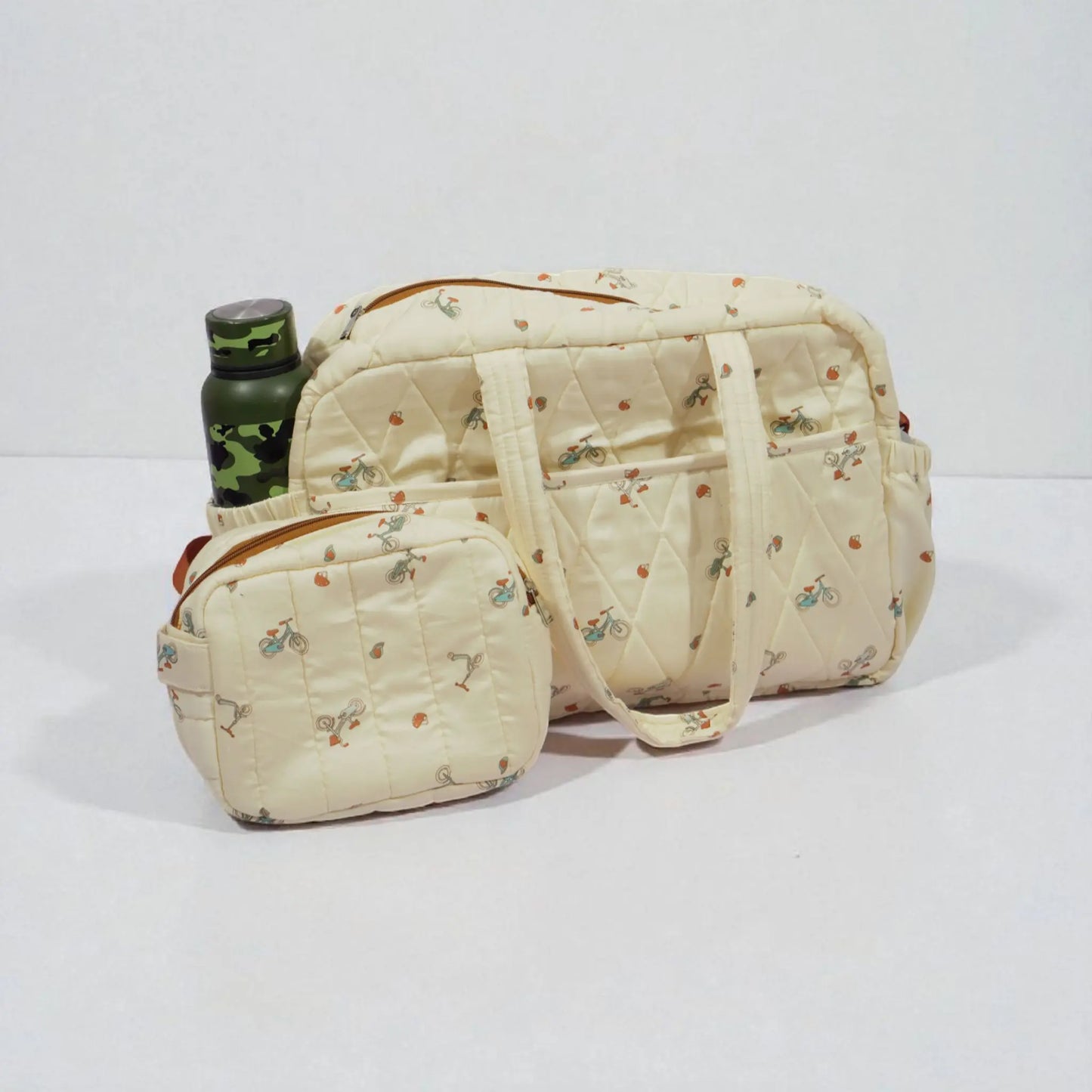 Ride & Carry Cotton Diaper Bag
